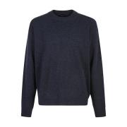 Blå Strik Sweatshirt AW24