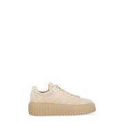 Beige Sneakers i Ruskind til Kvinder