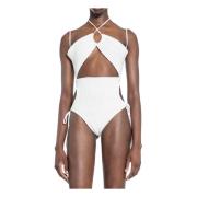 Ribstrikket Halterneck Bodysuit