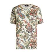 Paisley Print Crew Neck T-shirt