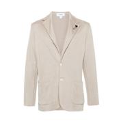 Strikblazer i beige