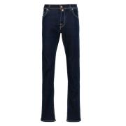 Slim Fit Bard Jeans Blå Italien