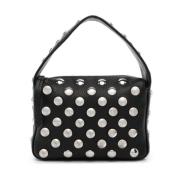 Studded Læder Crossbody Taske