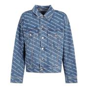 Denim Logo Print Outerwear