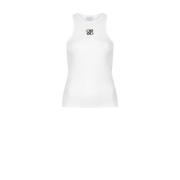 Ribbet Bomuld Tank Top