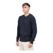 Blå Crew Neck Sweater