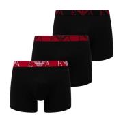 3-Pack Stræk Bomuld Boxers - Sort