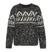 Mønstret sweater