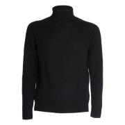 Blå Strik Turtleneck Sweater AW24