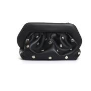 Sort Studded Clutch