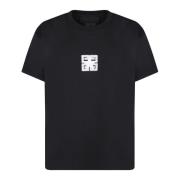 Sort T-shirt med ikonisk logo