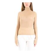 Lurex Turtleneck Langærmet Top