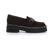 Ebony Ruskind Loafer med Rhinestones