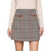 Retro Check Tweed A-Line Nederdel