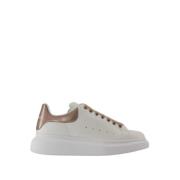 Hvide/Beige Læder Oversized Sneakers