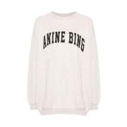 Beige Sweatshirt med Logo