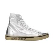 Metallic High Top Sneakers