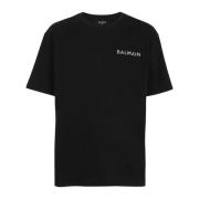 Oversize bomulds T-shirt med lille Paris logo