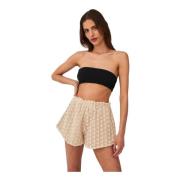 Delikate Side-Tie Shorts Sand