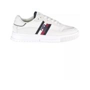 Hvid Polyester Herre Sneaker