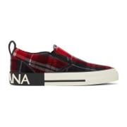 Tartan Slip-On Bomuld Sneakers