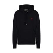 Hjerte Hoodie i Sort