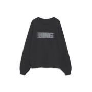 MILES BLUR BLACK Oversized Sweatshirt