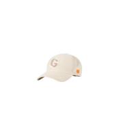 Beige Bomuld Casquette Hat