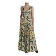 Blomsterprint Silke Maxi Kjole