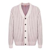 Lilla Cardigan Sweater med V-hals