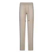 Beige Cashmere Joggers Hæv Garderobe