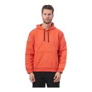 Orange Hoodie Sweaters med Logo