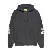 Logo Line Hoodie Bomuld Grå Mænd