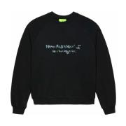 Aquarelle Logo Sweatshirt Sort Bomuld Mænd