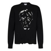 Sort Distressed Skull Sweater