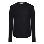 Sorte T-shirts og Polos med Ribbed Crew Neck