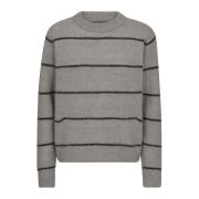 Slim Stripe Crewneck Striktrøje