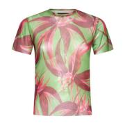 Blomstret Mesh T-shirt