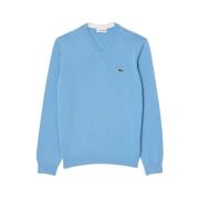 bomuld V-hals sweater