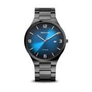 Herreur Titanium 40 mm Safirglas Titan Slim Design 10 ATM Armbånd Tita...