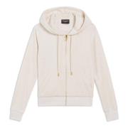 Velour Zip Hoodie Guld - Havre Marl