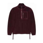 Rød Fleece Half Zip Sweater