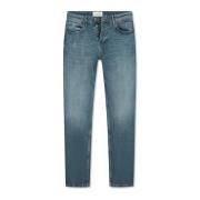 Slim Fit Denim Jeans med Tapered Leg