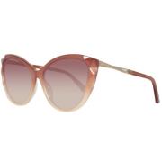 Pink-brun acetat kvinde solbrille