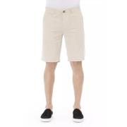 Trendy Beige Bomuld Bermuda Shorts