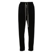 Black Drop Crotch Track Pants