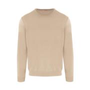 Beige Uld Turtleneck Sweater