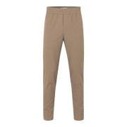 Højtaljede slim fit tapered bukser