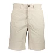 Beige Bermuda Shorts med Logo