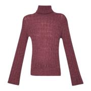 Flettede Dolcevita Sweater